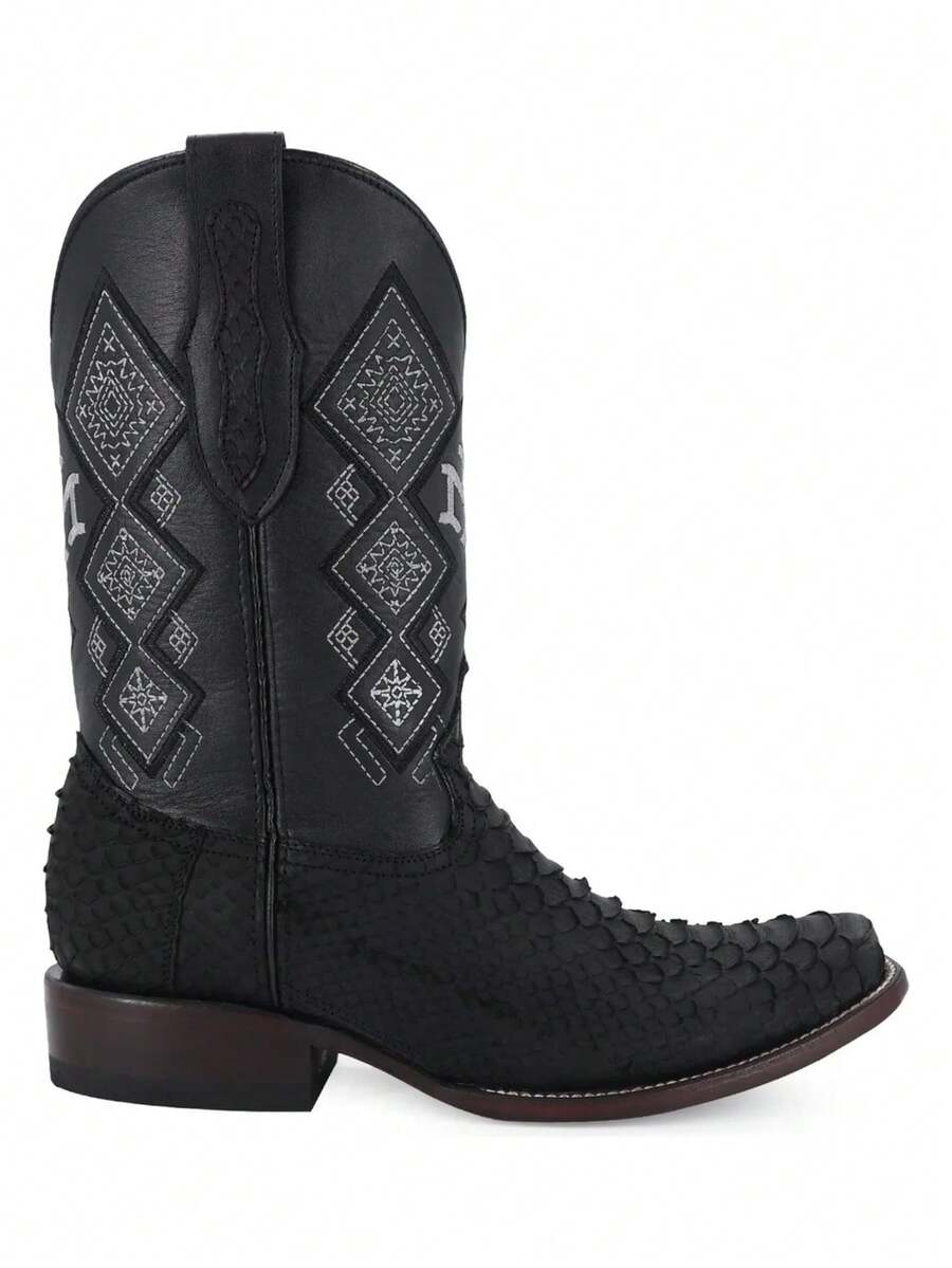 Bota Vaquera Para Caballero Diseño Elegante