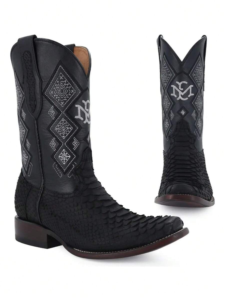 Bota Vaquera Para Caballero Diseño Elegante
