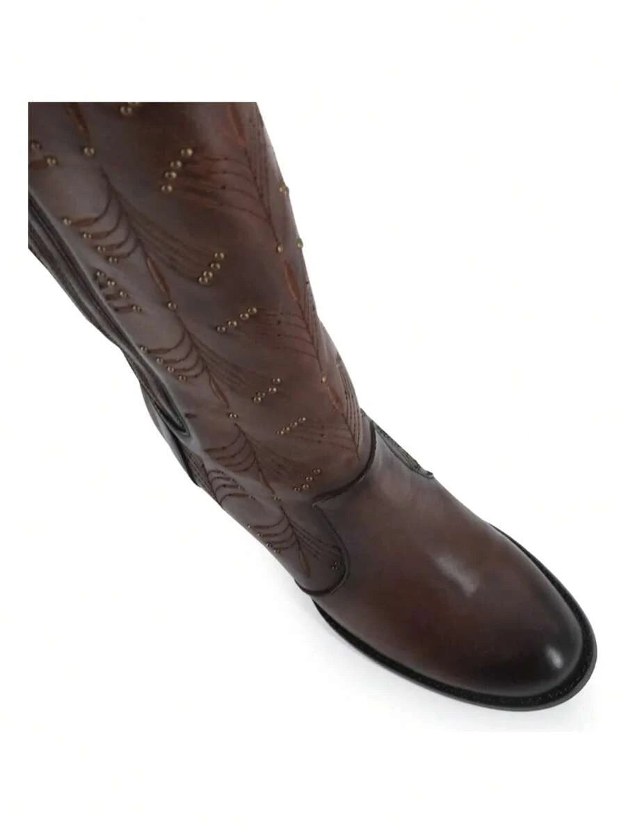 Bota Vaquera Alta Para Dama