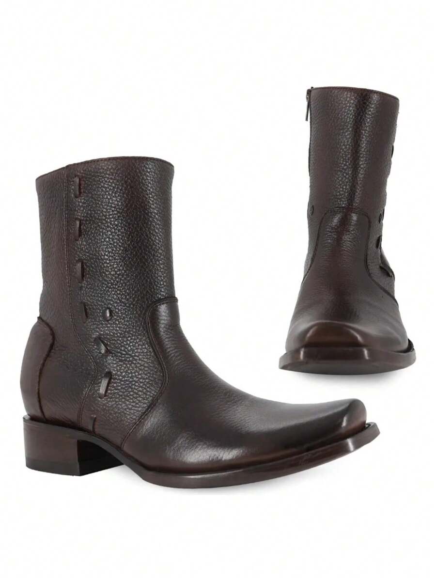 Botin Caballero Cuero Genuino