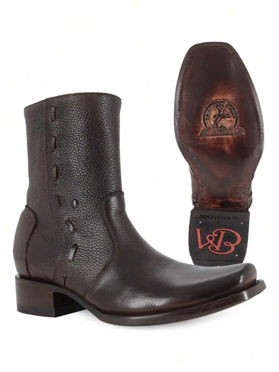 Botin Caballero Cuero Genuino