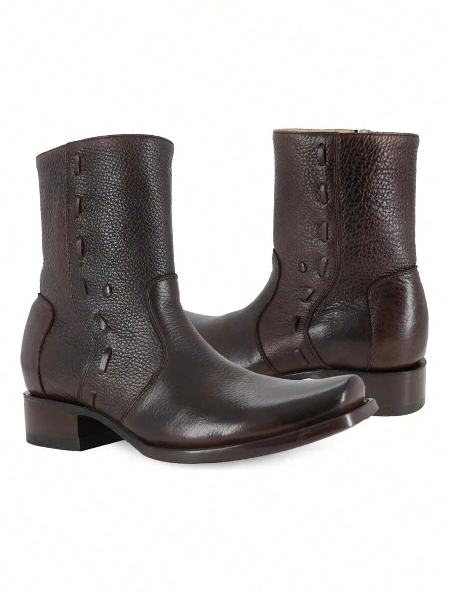 Botin Caballero Cuero Genuino