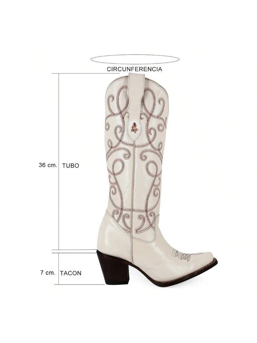 Bota Vaquera Alta Para Dama