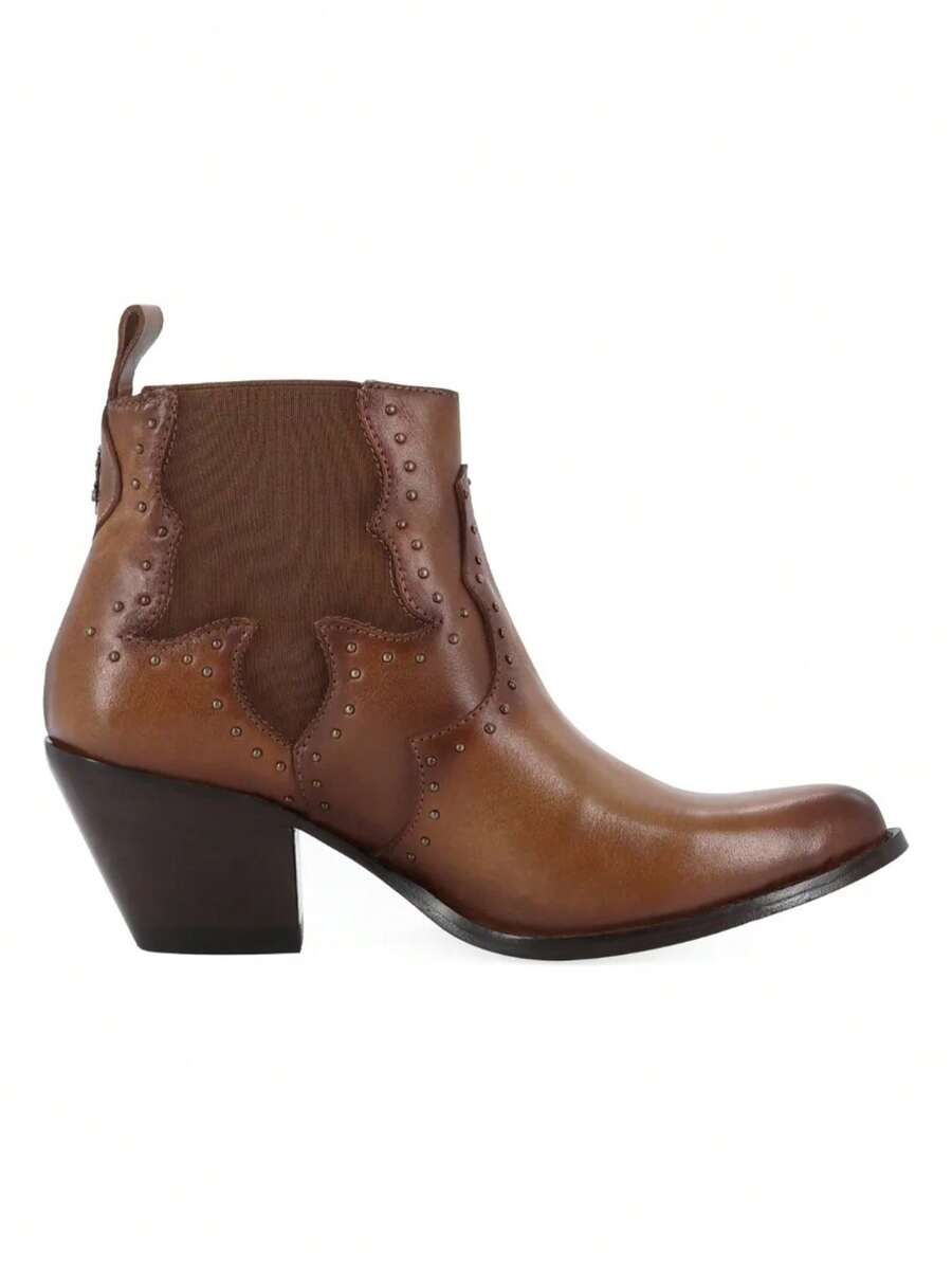 Botin Madrid Vaquero Para Dama Con Tacon