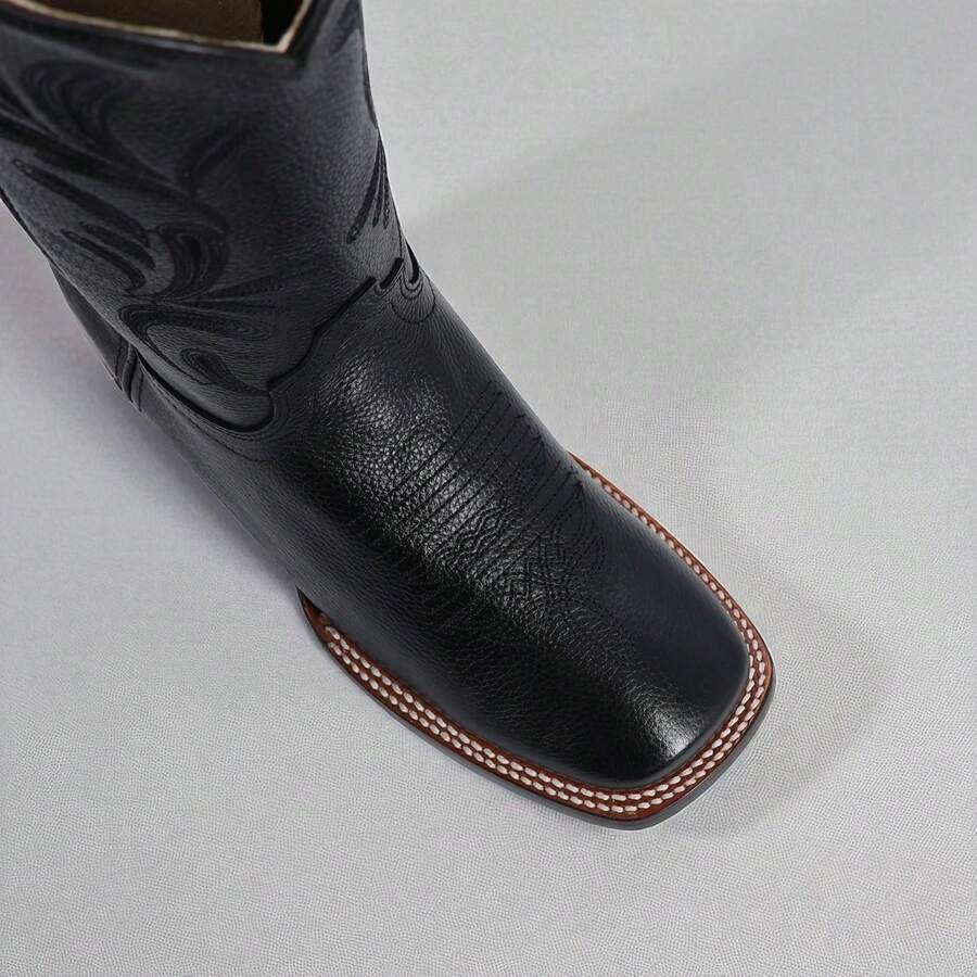 Botas Vaqueras de Caña Alta con Bordado Elegante