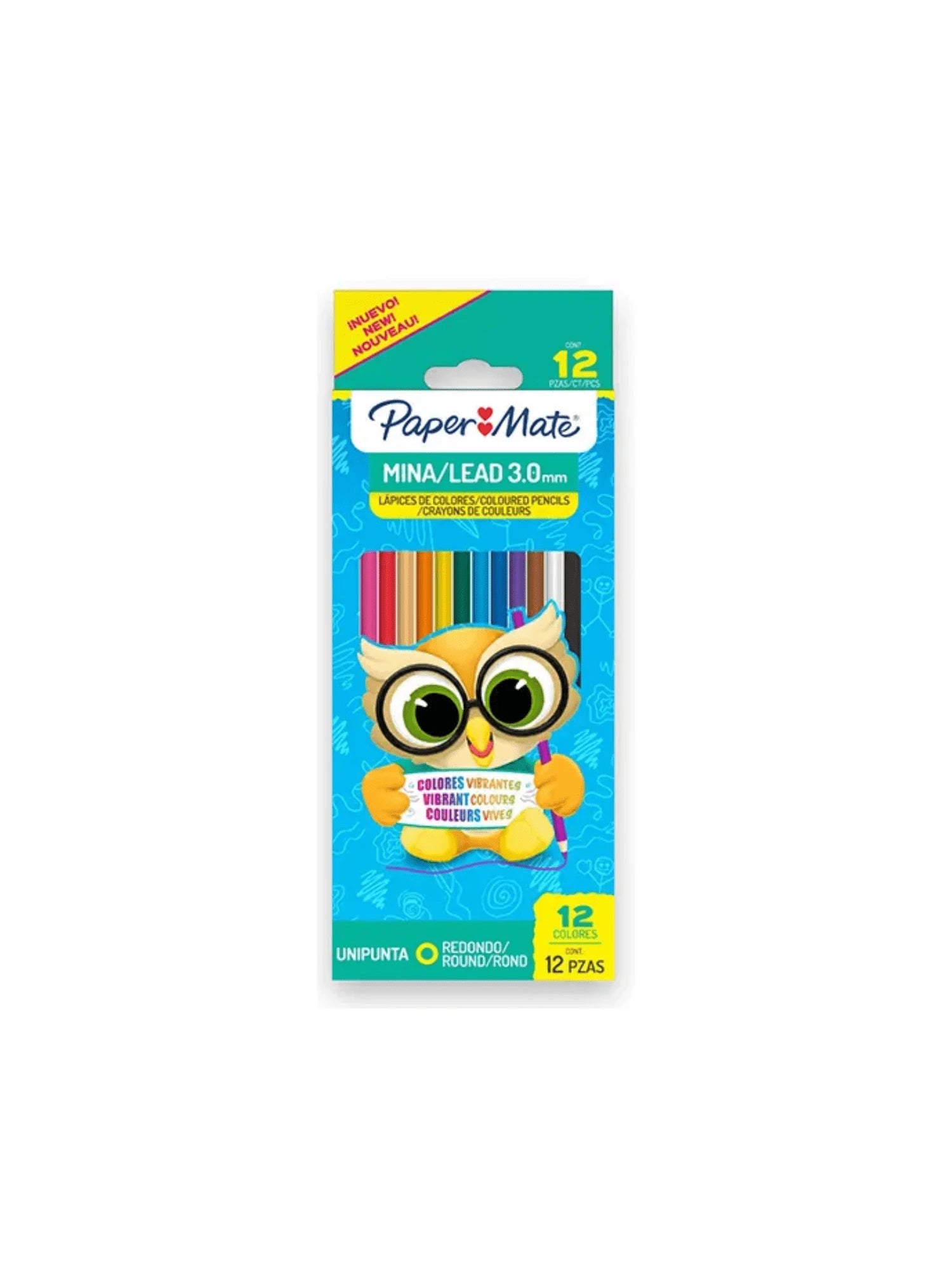 Colores Paper Mate largos caja con 24 piezas
