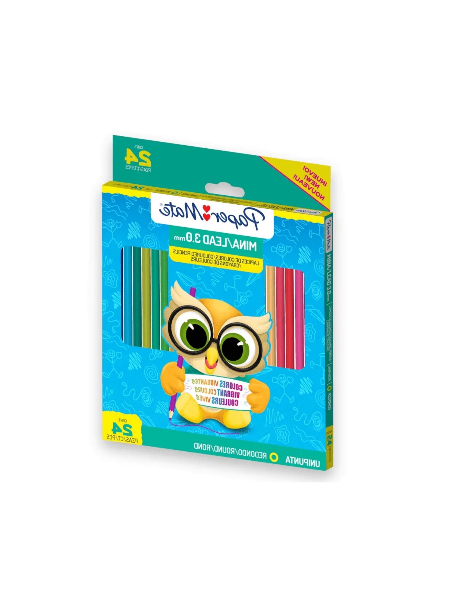 Colores Paper Mate largos caja con 24 piezas