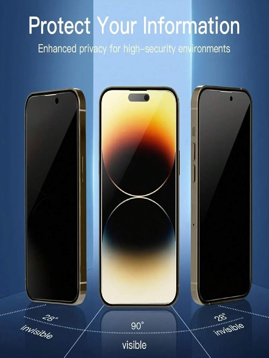 4 Piezas de Protector de Pantalla Completa de Privacidad