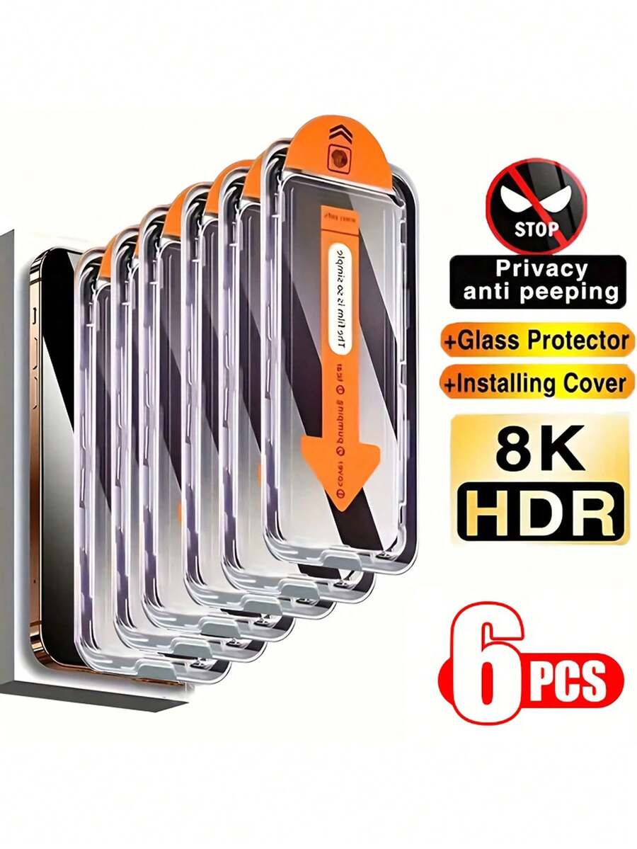 4 Piezas de Protector de Pantalla Completa de Privacidad