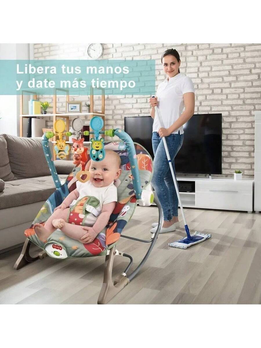 Silla mecedora multifuncional para bebés