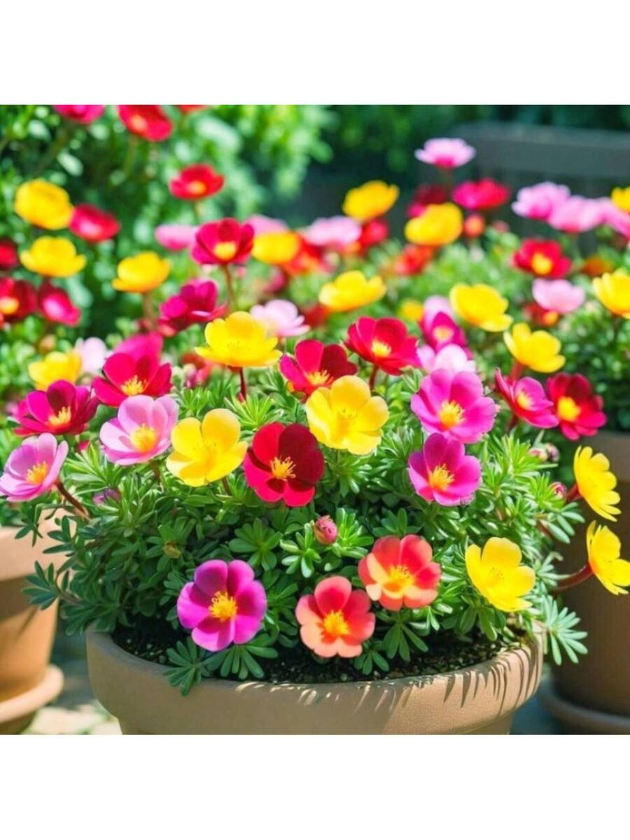 50 piezas de semillas de flor de portulaca herencia