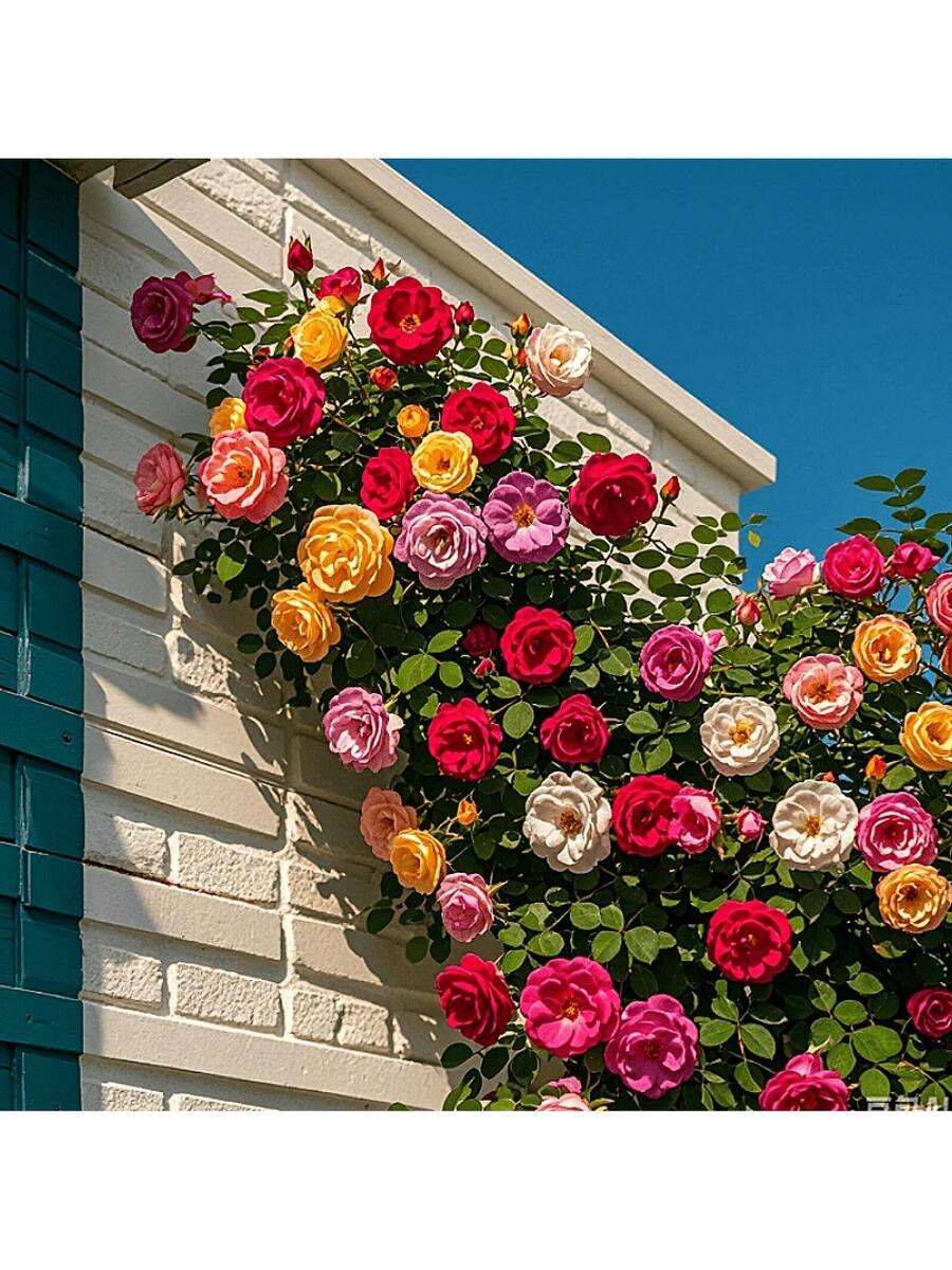 300 Rosas Trepadoras Mezcladas con Rosas Silvestres