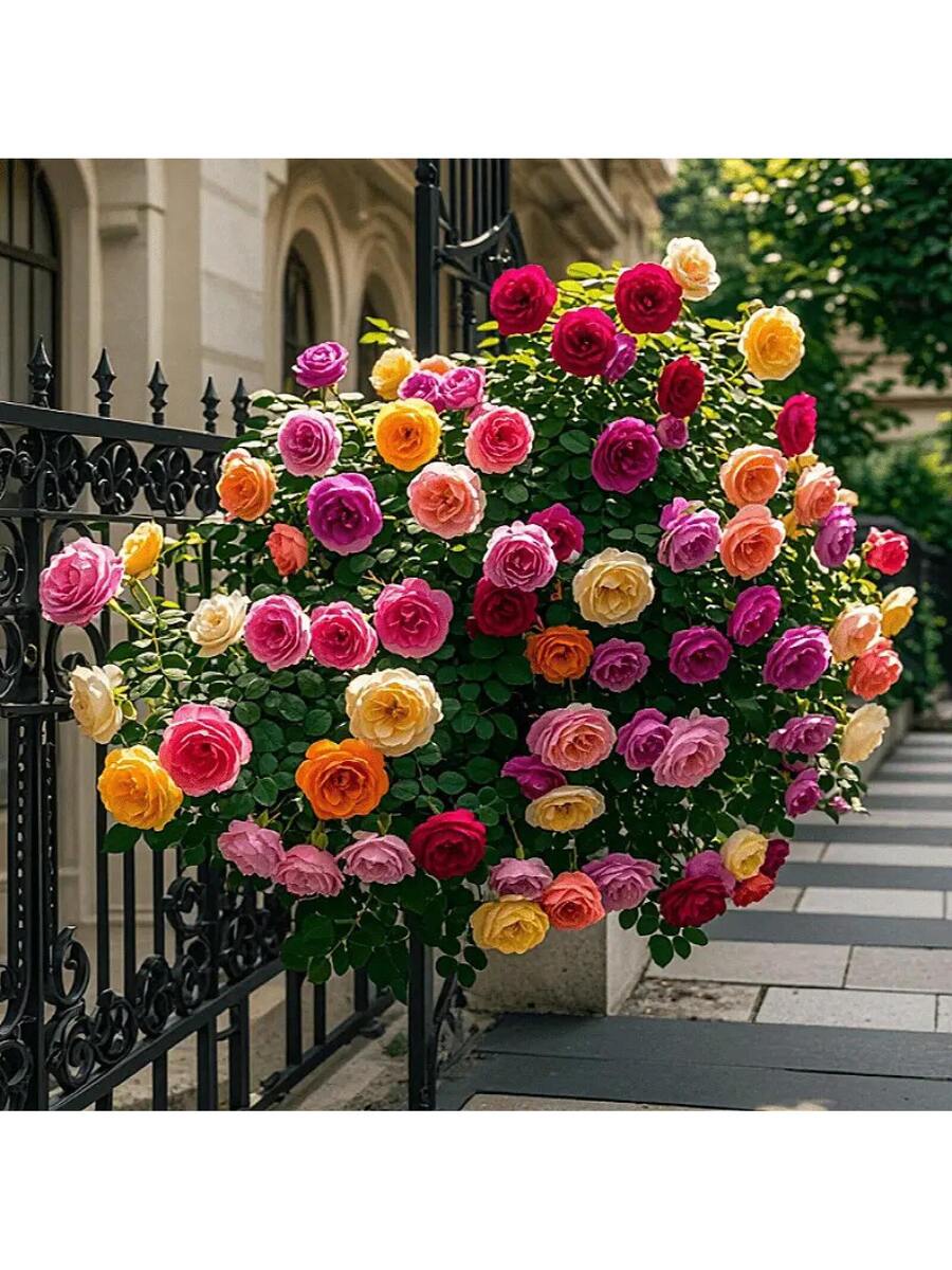 300 Rosas Trepadoras Mezcladas con Rosas Silvestres