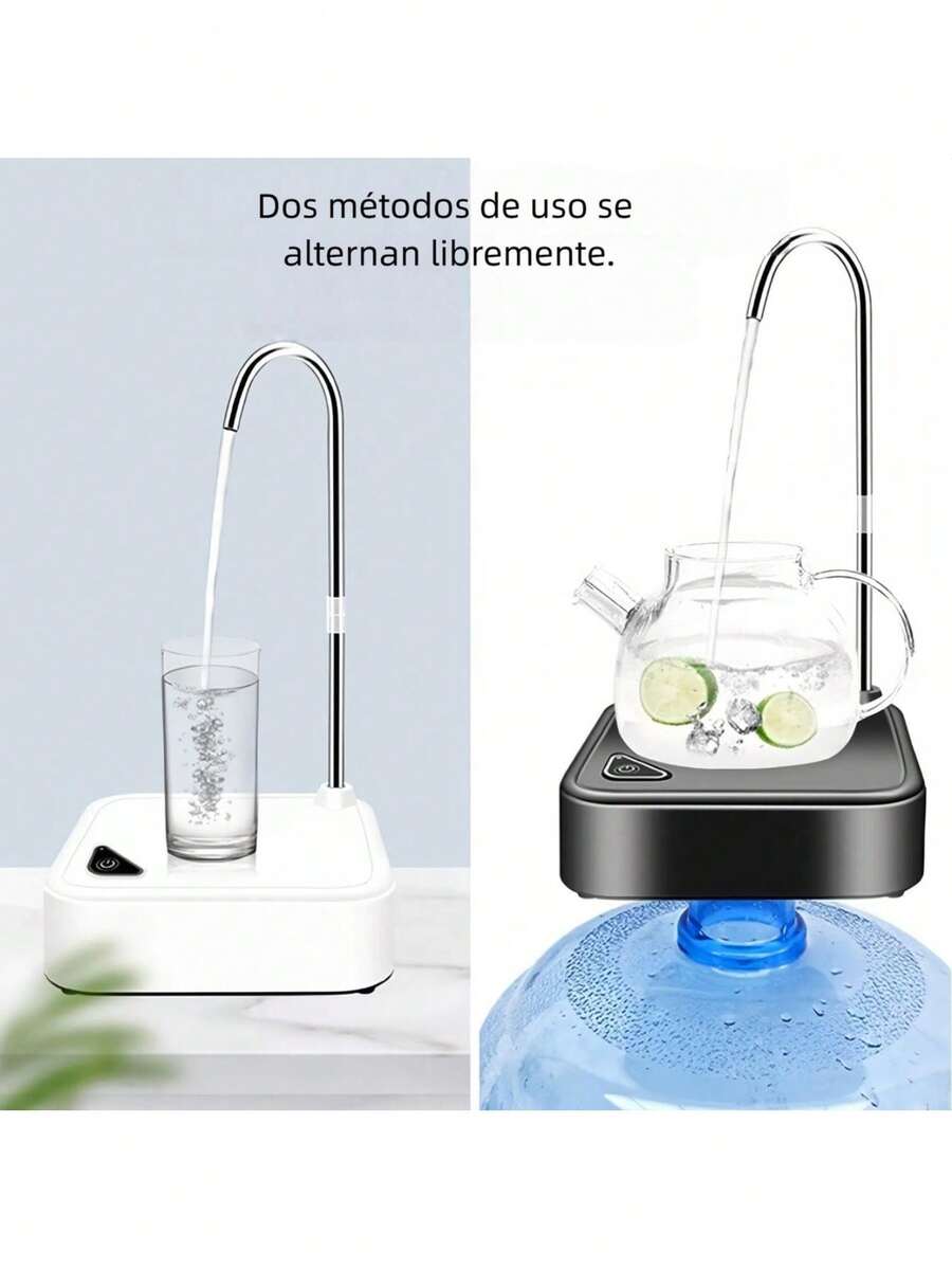 Bomba dispensadora de agua eléctrica, recargable, portátil