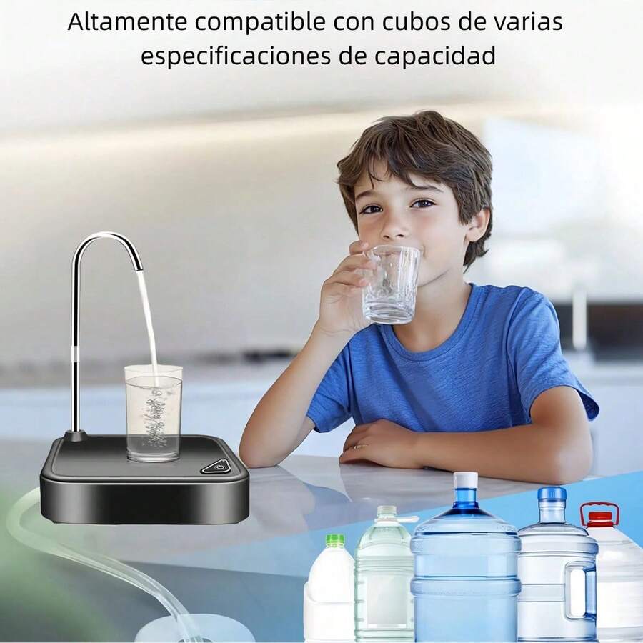 Bomba dispensadora de agua eléctrica, recargable, portátil