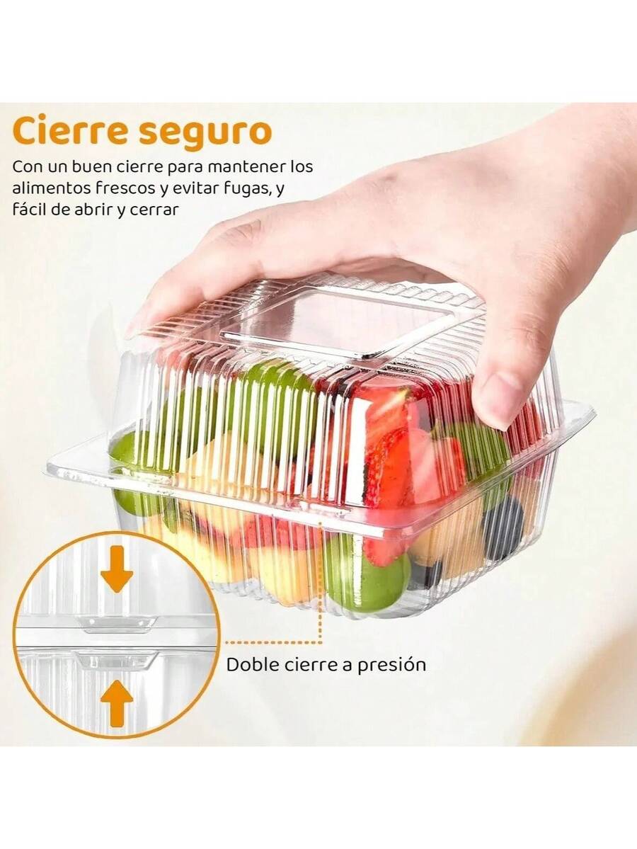 Caja de plástico transparente
