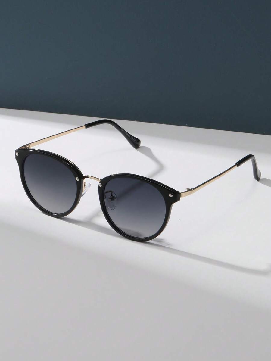 gafas de sol unisex retro de metal redondas