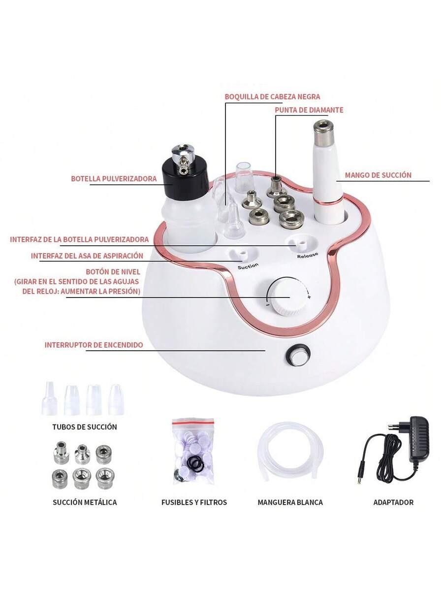 Máquina profesional Microdermoabrasión 3 En 1