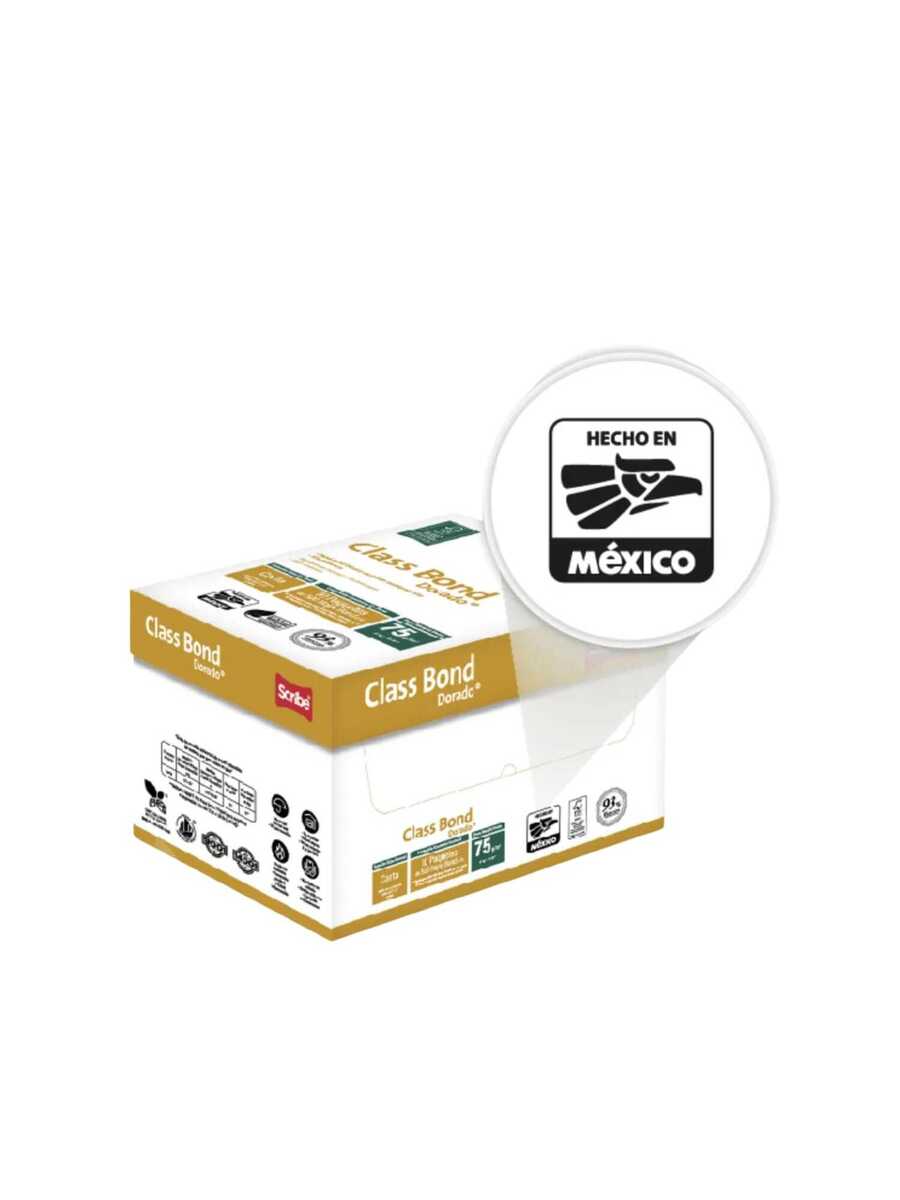 Caja con 10 Paquetes de Papel Bond Blanco