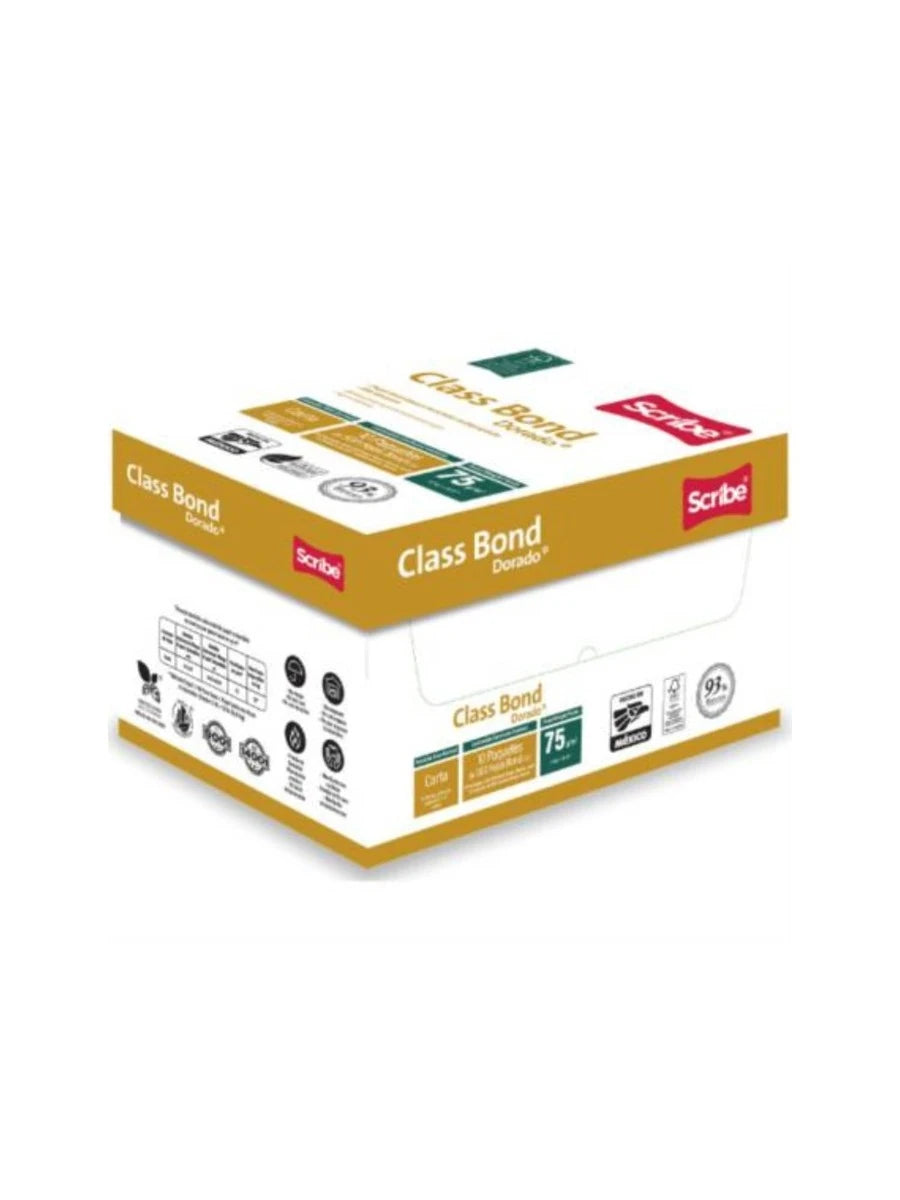 Caja con 10 Paquetes de Papel Bond