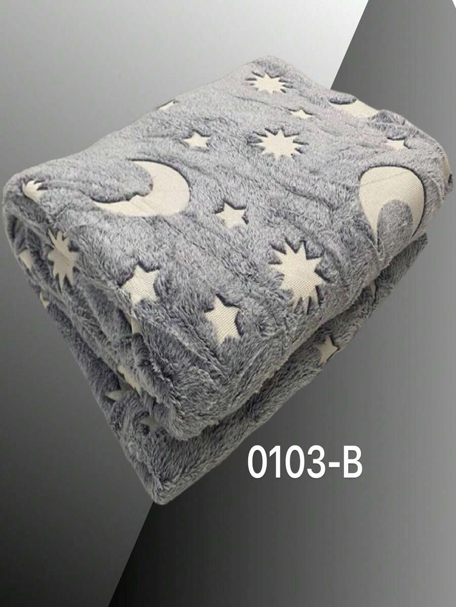 Manta de Franela para Niños, Brilla en la Oscuridad con Diseño de Pegaso y Estrellitas, Cobija Suave y Calientita de 120x170 cm, Ideal para Dormitorio, Sala o Viaje, Cobertor Infantil Luminoso, Regalo Original para Niñas y Niños, Manta Segura y Fácil de L