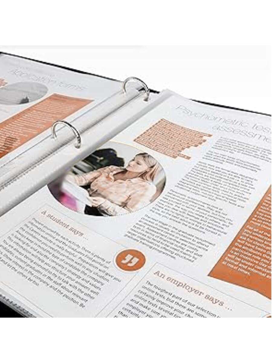 Protector de hojas transparente carta 100 piezas