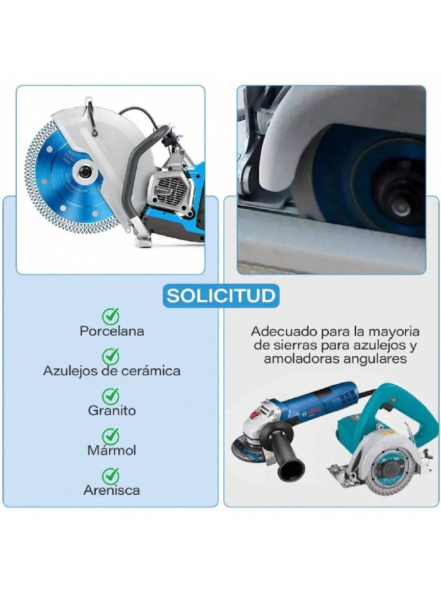5Pcs Disco de Corte Fino para Porcelanato