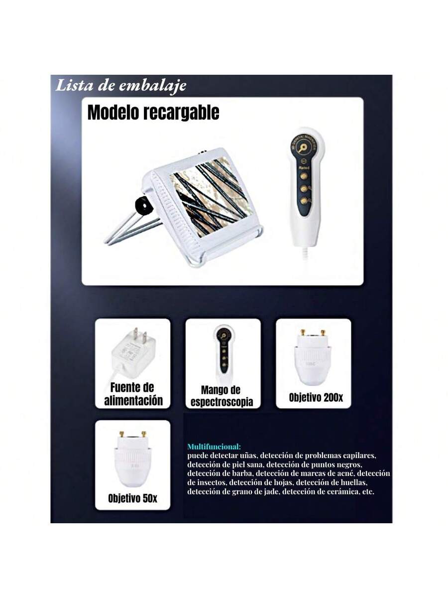 Detector De Folículos De Piel Y Cabello