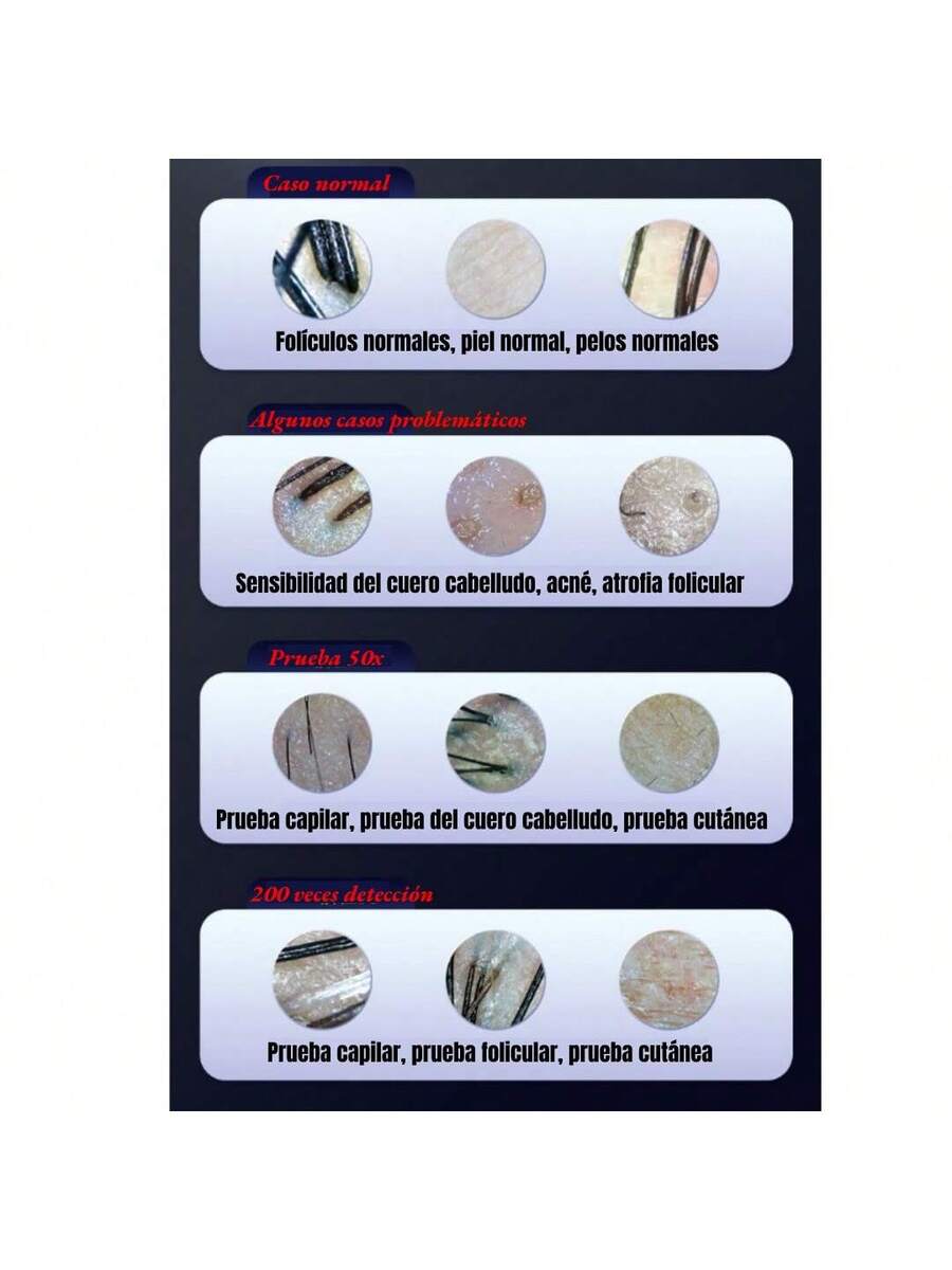 Detector De Folículos De Piel Y Cabello