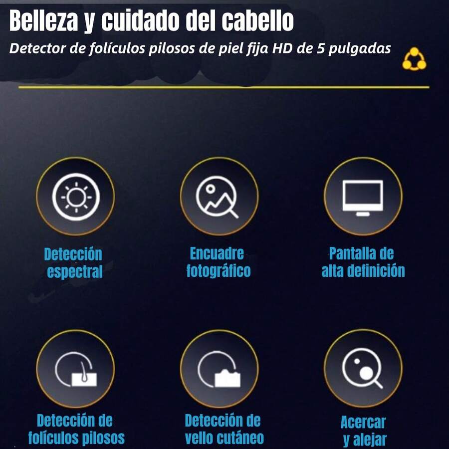 Detector De Folículos De Piel Y Cabello