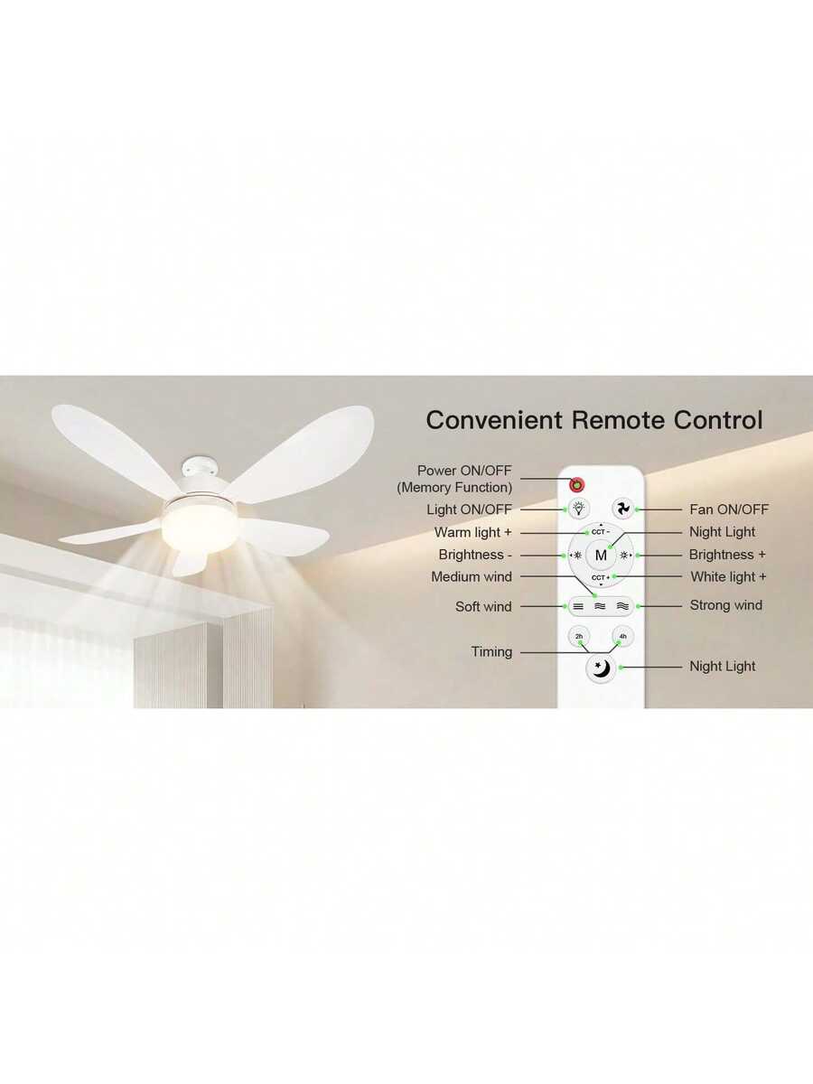 Luz de ventilador