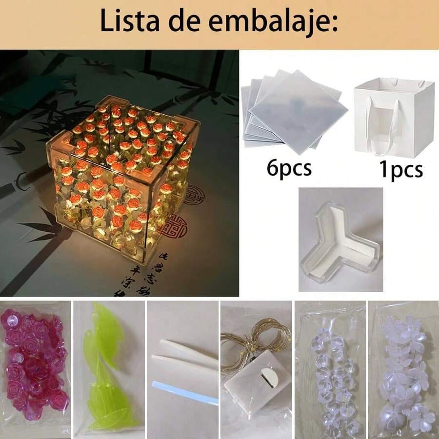 Rojo Espejo Tulipanes lámpara de escritorio