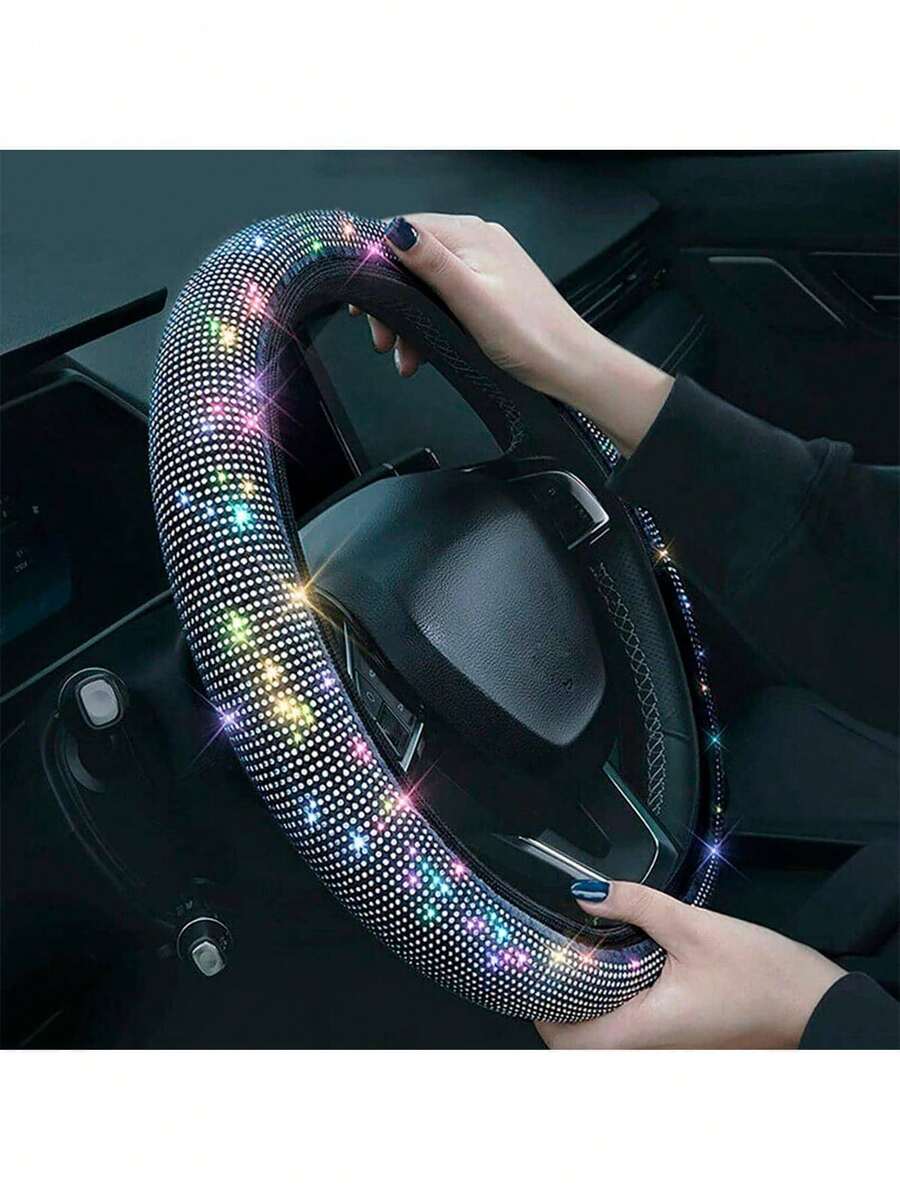 Protector funda cubre volante brillante diamante auto