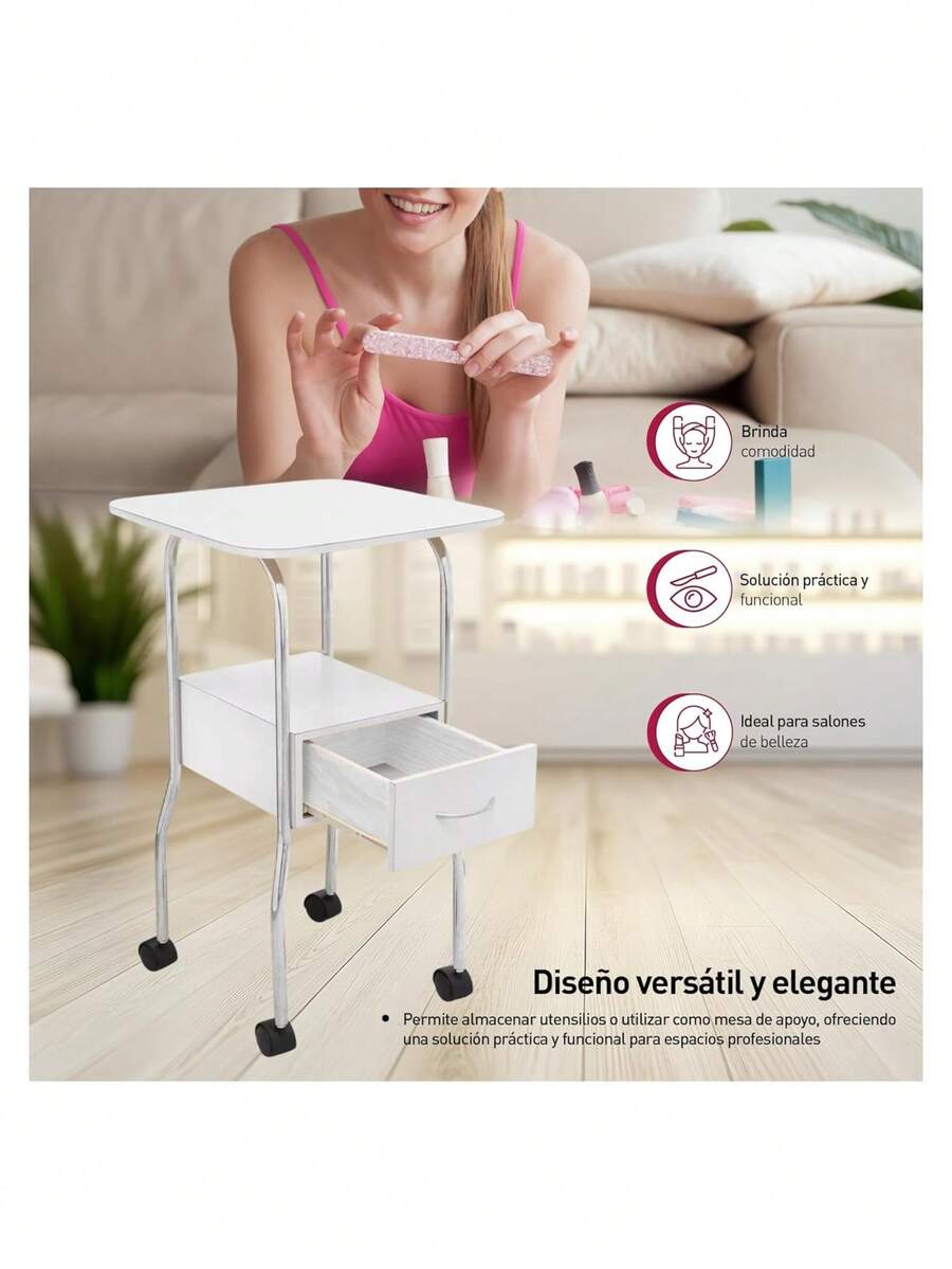 Mesa/Carrito Auxiliar para Estética