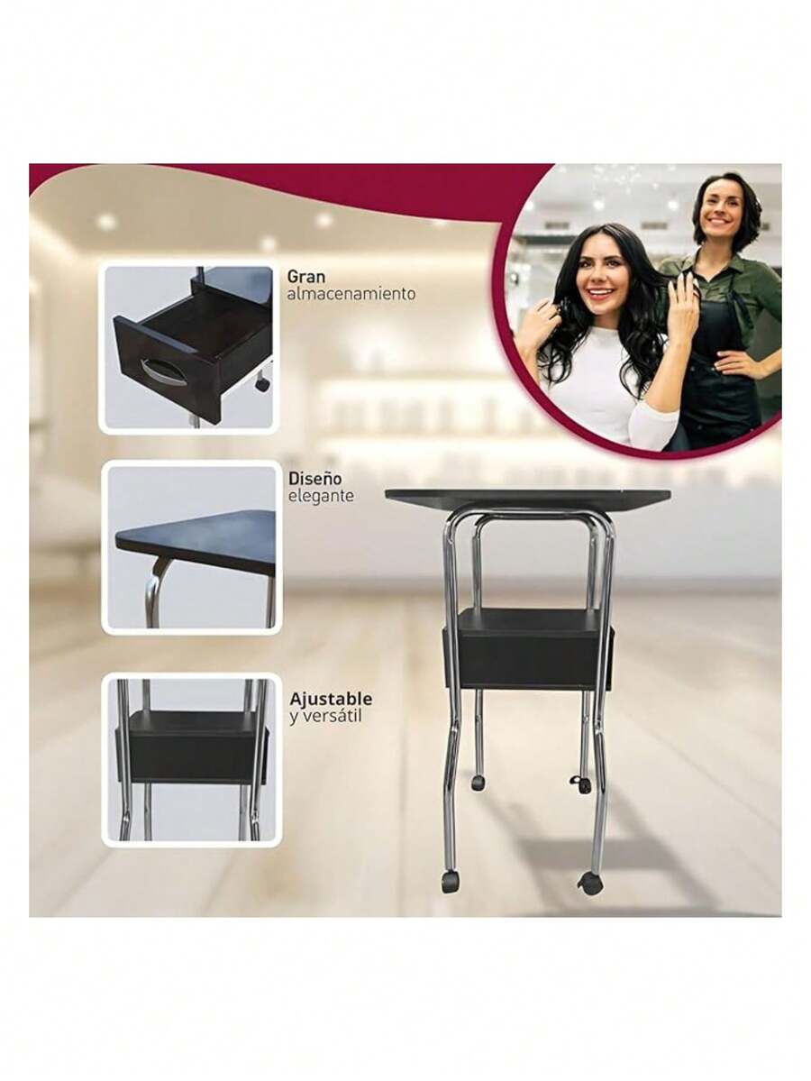 Mesa/Carrito Auxiliar para Estética