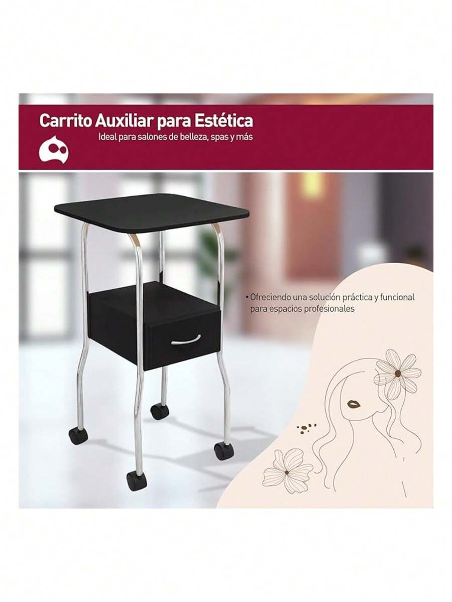 Mesa/Carrito Auxiliar para Estética