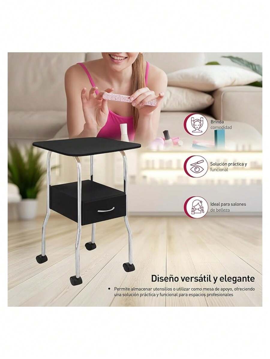 Mesa/Carrito Auxiliar para Estética