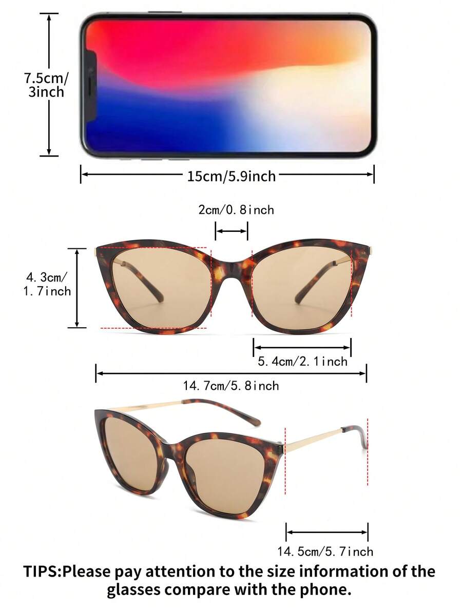 gafas con montura de ojo de gato retro