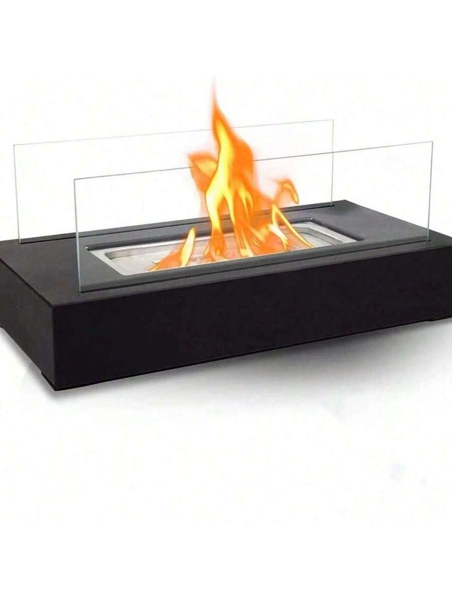 OBOVAY Calentador de chimenea decorativo con llama ardiente