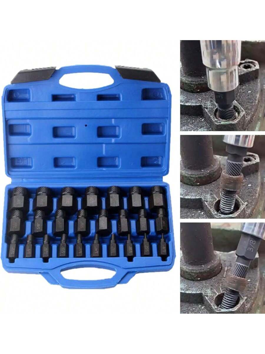 Juego De 25 Extractor De Tornillos