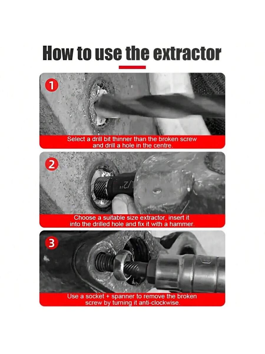 Juego De 25 Extractor De Tornillos