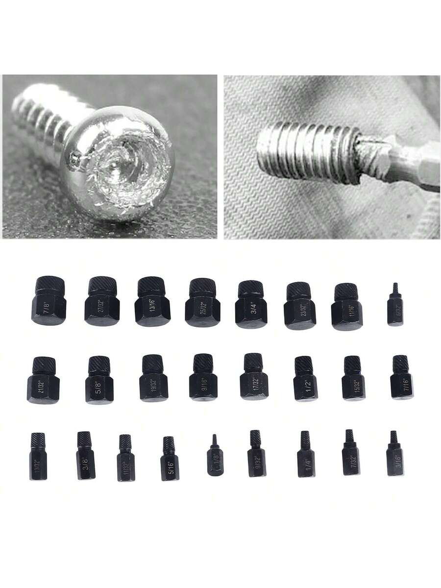 Juego De 25 Extractor De Tornillos