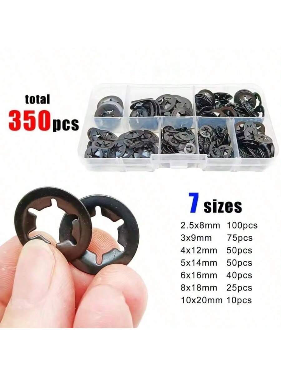 350 piezas/Caja Clip de retención autoblocante externo M2.5-M10