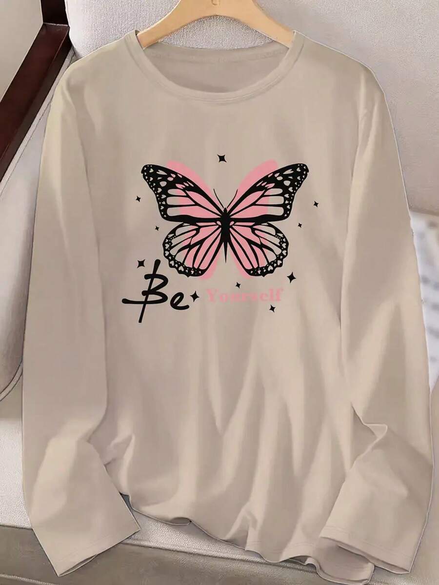 camiseta gráfica mariposa