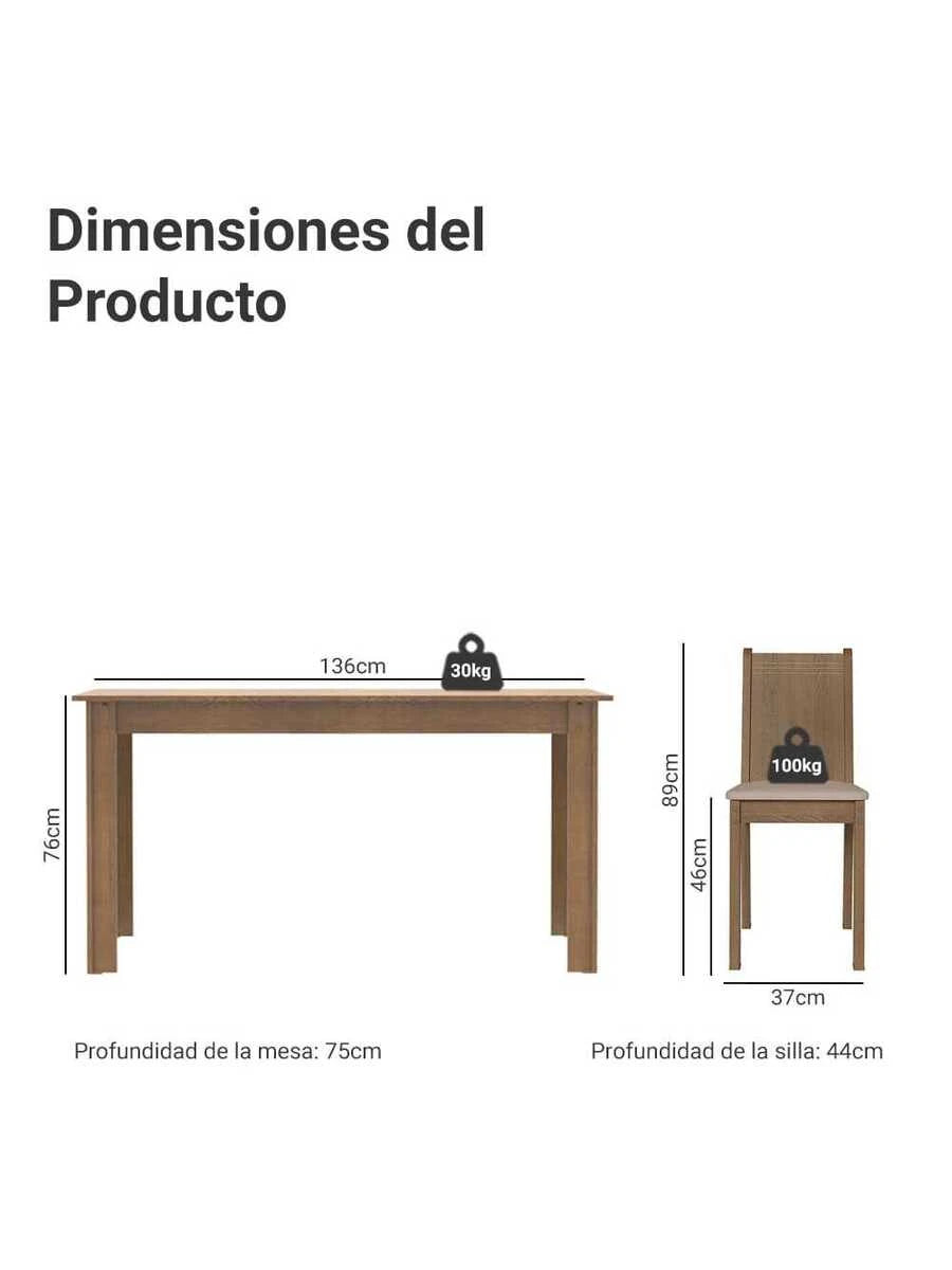 Juego De Comedor Con Mesa