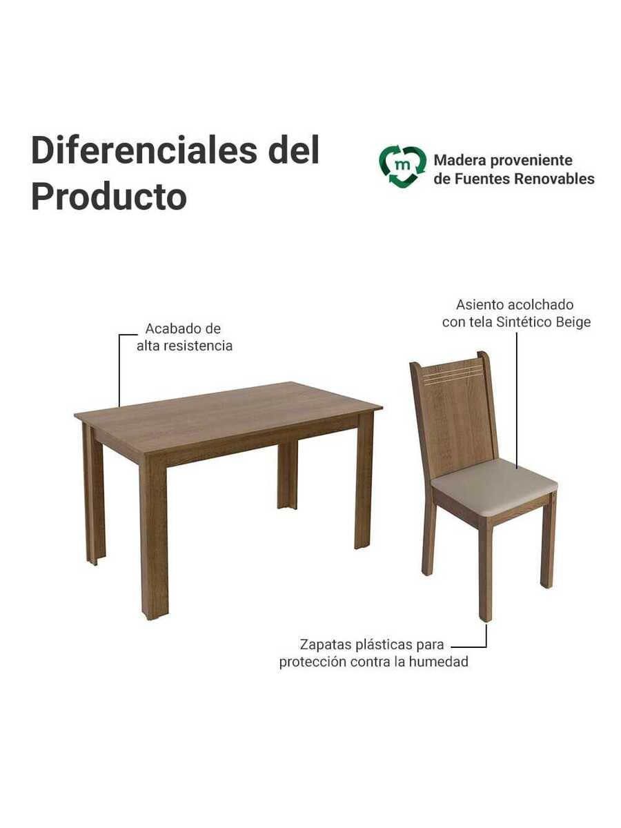 Juego De Comedor Con Mesa