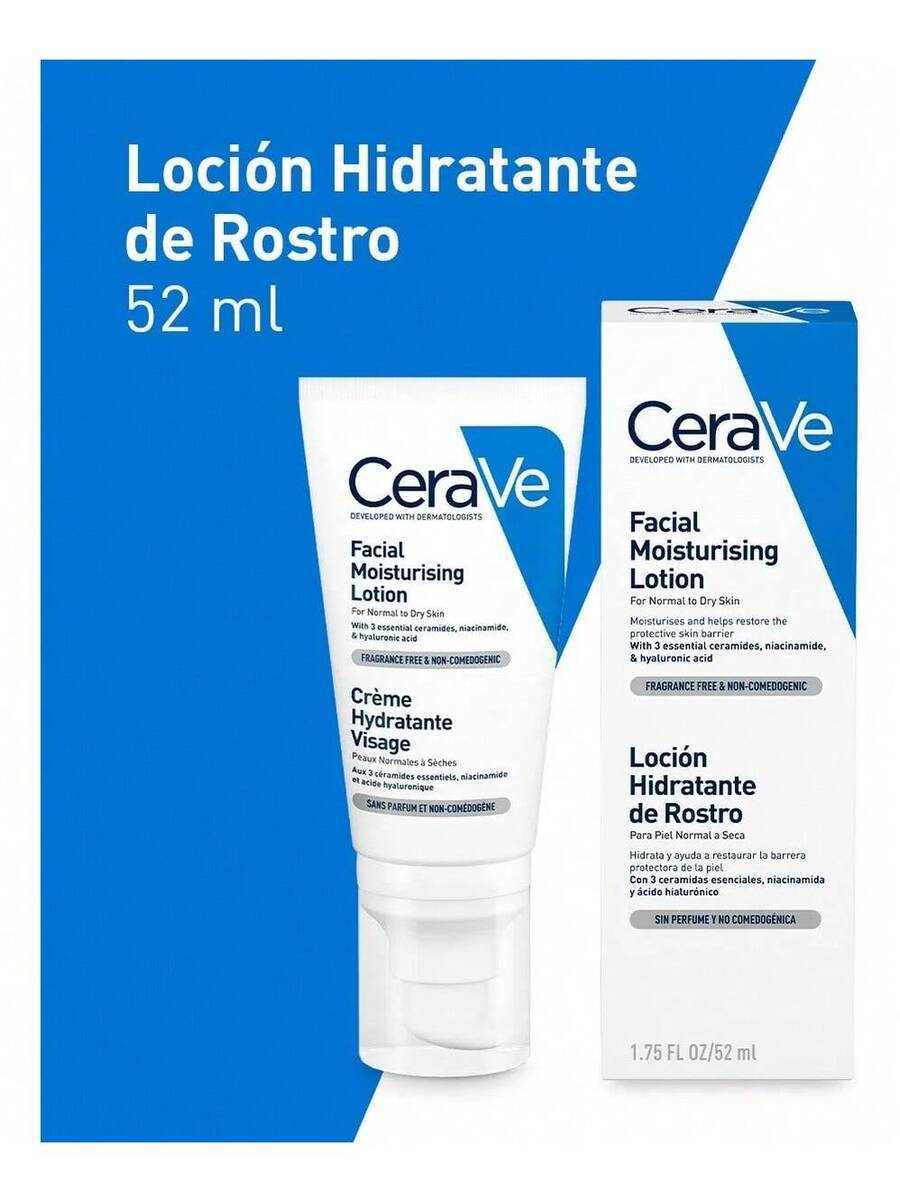 Cerave Locion Hidratante Para Rostro Noche 52mL