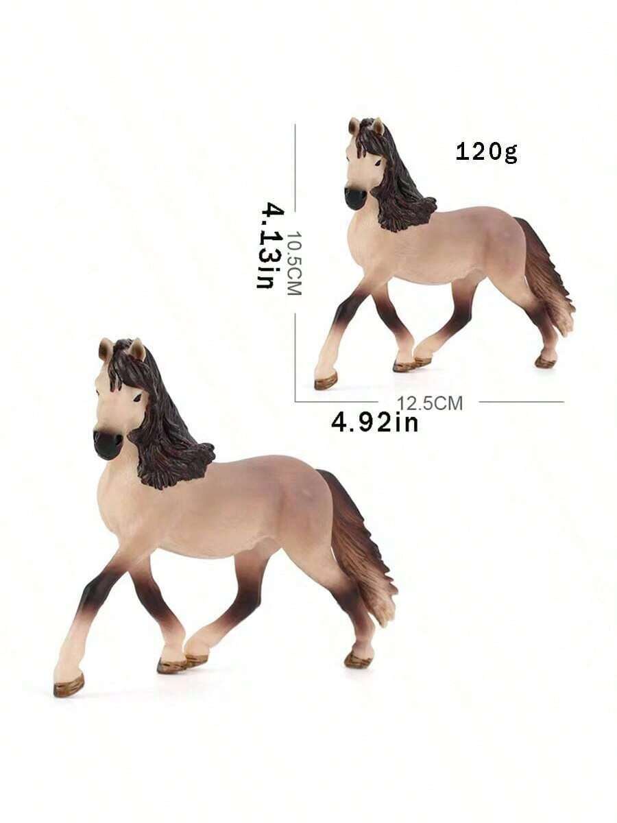 Modelo de caballo realista, animal de granja de caballos salvajes
