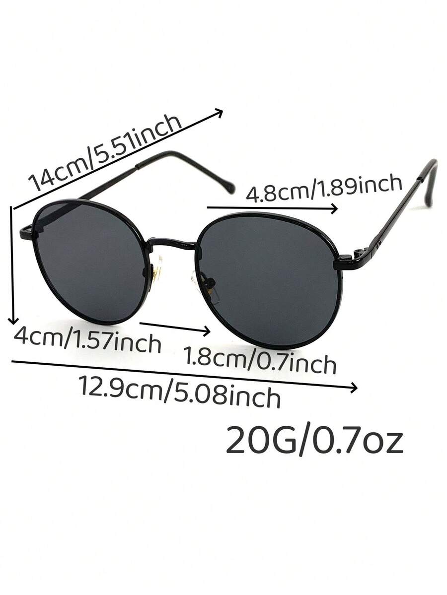 gafas con montura redonda pequeña y retro