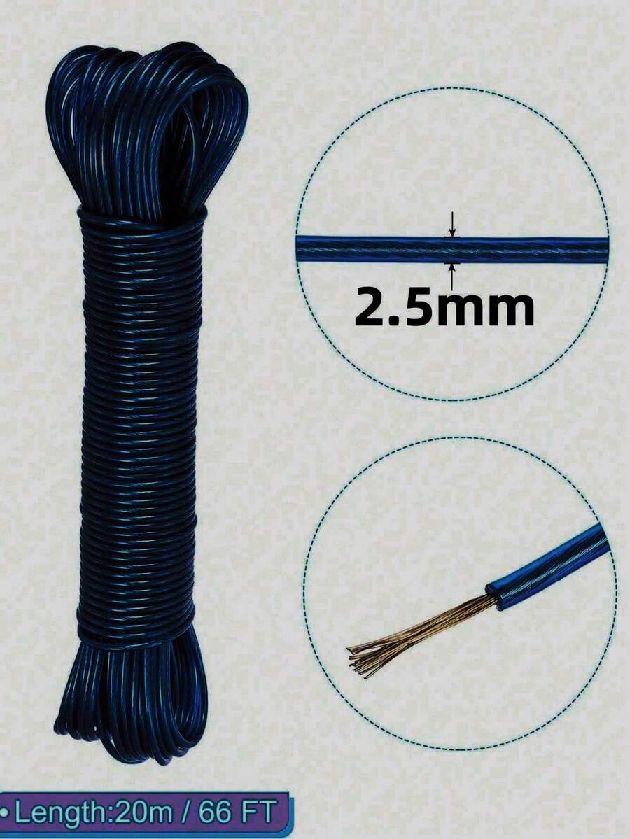 Cable de acero inoxidable, con manguito con bucle, adecuado para sistema de barandilla de cubierta, kit de suspensión para exteriores, cerca de jardín, cuerda de tienda, longitud ajustable, equipo de camping
